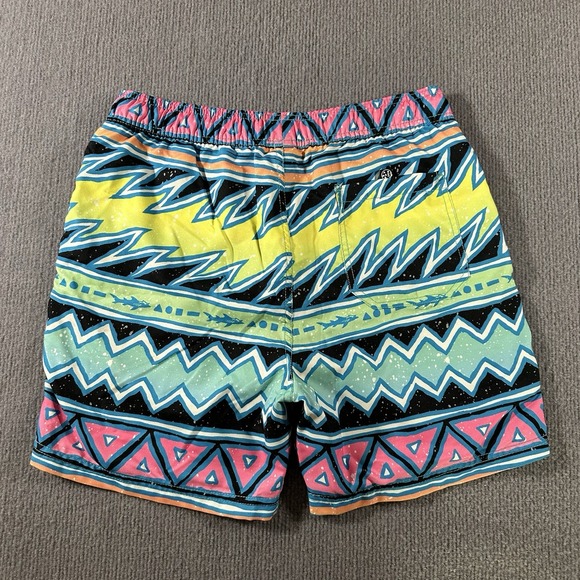 Maui and Sons Mens‎ 6" Stretch Swim Trunks Medium Shorts Lined 90s Island Slice - Picture 7 of 9